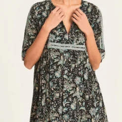 Ba&sh Robe Boho Noire Imprimée -Promos Vestinia Magasin 03d8de7e85d52d186b3c6e0aaf86