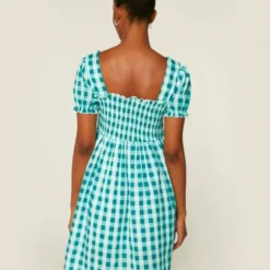 Compania Fantastica Robe Gingham Blue -Promos Vestinia Magasin 044a732b3ac1ca24951c2e7a1beb