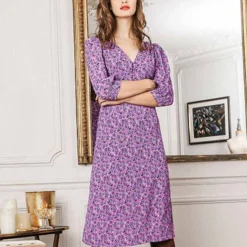 Petite Mendigote Robe Rosine Mauve