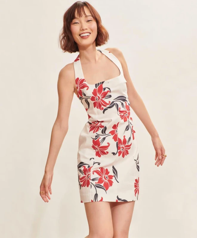 Tara Jarmon Robe Rommy Écrue 1 Tara Jarmon Robe Rommy Écrue