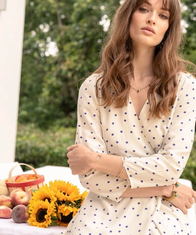 Samsoe Samsoe Robe Midi Britt Climatis Dot 3 Samsoe Samsoe Robe Midi Britt Climatis Dot – Image 3