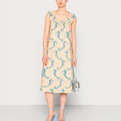 Samsoe Samsoe Robe Gill Aqua Seahorse -Promos Vestinia Magasin 0e7f5fe42e6ac570846e953fce4e