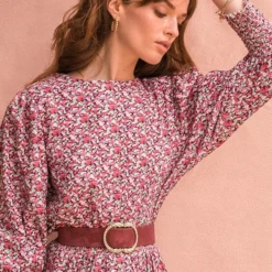 Robe Fleurie Rose -Promos Vestinia Magasin 1434a26d4fb03b22e8ac7d451fca