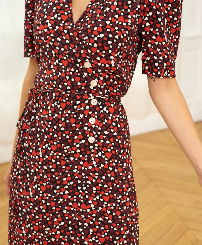 Rouje Robe Gabin Coeur Guinguette Noir 4 Rouje Robe Gabin Coeur Guinguette Noir – Image 4