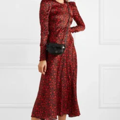 Maje Robe Satin Floral