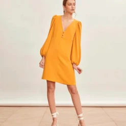 Tara Jarmon Robe Rolis Moutarde