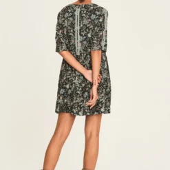 Ba&sh Robe Boho Noire Imprimée -Promos Vestinia Magasin 1ea7e652a8c64c5536cd14537163