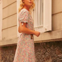 Robe Midi Fleurie Ninette -Promos Vestinia Magasin 1fa52c5ce4ce5c7060d6d5438f1f