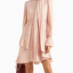 See By Chloé Robe Blush Ruffle Hem