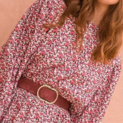 Robe Fleurie Rose -Promos Vestinia Magasin 21ea016c91fac860b2530376b854