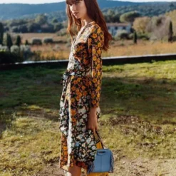 Maje Robe Roen Imprimé Fleur