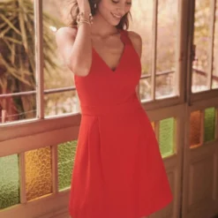 Robe Ombeline Rouge -Promos Vestinia Magasin 300979918fd93124e66cf17bb10d