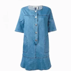 See By Chloé Robe Denim Bleue 7 See By Chloé Robe Denim Bleue -Promos Vestinia Magasin 30e7003593321348750eaeb03d6d