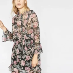 THE KOOPLES Robe Pink Roses