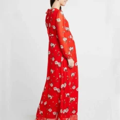 IVY OAK Robe Rouge à Fleurs 6 IVY OAK Robe Rouge à Fleurs -Promos Vestinia Magasin 4611c46f9656649a76b014857452