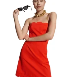 Tara Jarmon Robe Raoul Vermillon