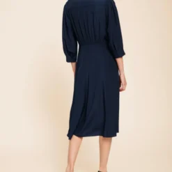 Tara Jarmon Robe Bleu Nuit -Promos Vestinia Magasin 4c5c84f97f1cdce01d241d2d0274