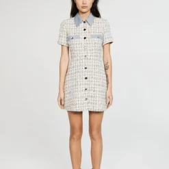 CLAUDIE PIERLOT Robe Ralf Tweed -Promos Vestinia Magasin 4eab8be3414f0ecf79cc16206fa0