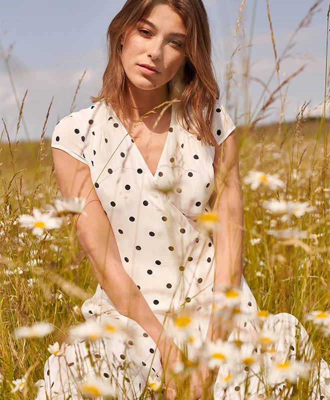 IVY OAK Robe Polka Dot Wrap Dress 3 IVY OAK Robe Polka Dot Wrap Dress â Image 3