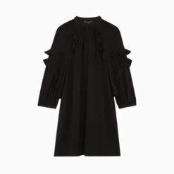 Tara Jarmon Robe En Crêpe Noire -Promos Vestinia Magasin 56a7037a4fdf9e114272c0920978