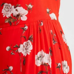 IVY OAK Robe Rouge à Fleurs 7 IVY OAK Robe Rouge à Fleurs -Promos Vestinia Magasin 586d0b0a7616276262d6f588a9a7