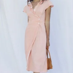 Rouje Robe Flores Abricot