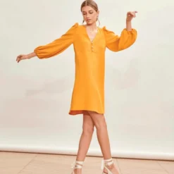 Tara Jarmon Robe Rolis Moutarde -Promos Vestinia Magasin 6425211e785d75e9407f5d5b7288