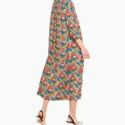 Rebecca Minkoff Robe Floral Print Midi -Promos Vestinia Magasin 679e7aff204b73418fa6c56668db