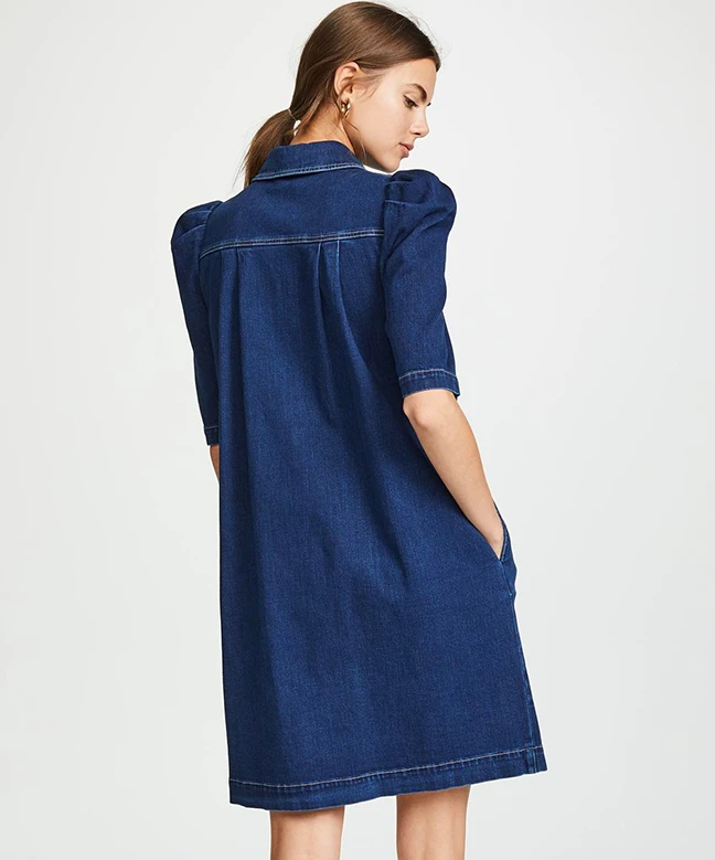 See By Chloé Robe Denim Collared 3 See By Chloé Robe Denim Collared – Image 3