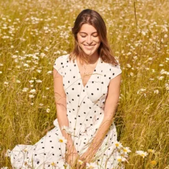 IVY OAK Robe Polka Dot Wrap Dress