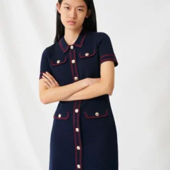 Maje Robe Rosie Bleu