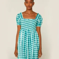 Compania Fantastica Robe Gingham Blue