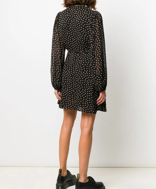 Ganni Robe Polka-Dot Georgette 4 Ganni Robe Polka-Dot Georgette – Image 4