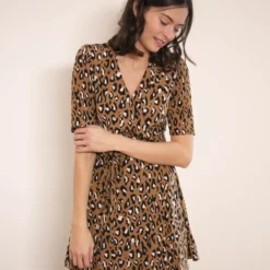 DIANE VON FURSTENBERG Robe Savilla Léopard -Promos Vestinia Magasin 716b370dd5d61883c0f0c8986038