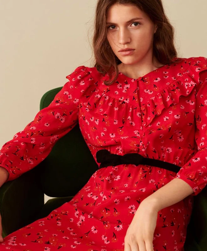 Tara Jarmon Robe Volantée 1 Tara Jarmon Robe Volantée