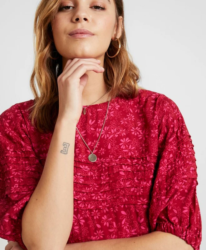 FREE PEOPLE Robe Jessie Rouge 5 FREE PEOPLE Robe Jessie Rouge – Image 5