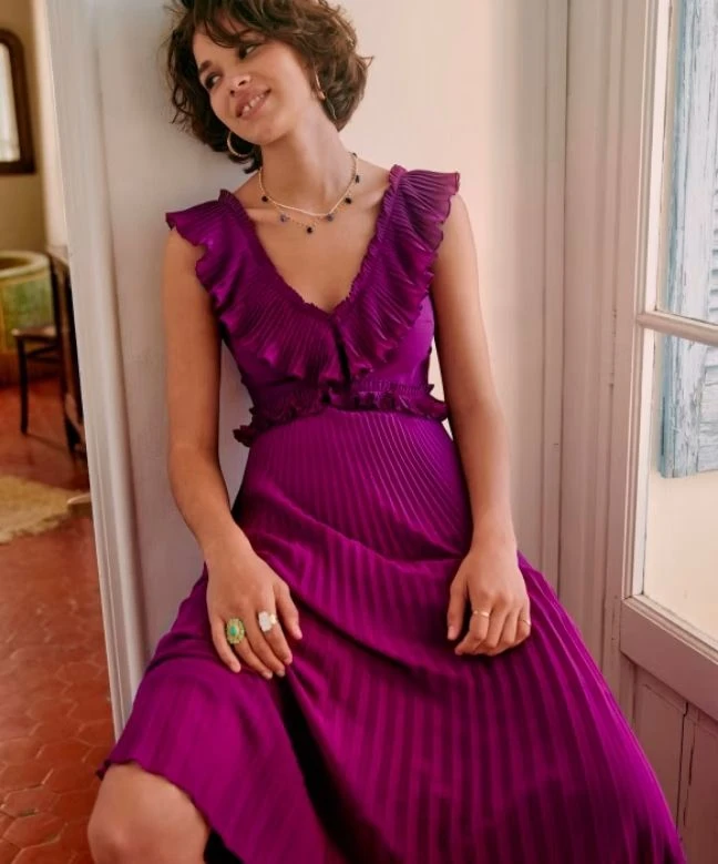 Robe Rachelle Violette 2 Robe Rachelle Violette – Image 2