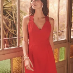 Robe Ombeline Rouge -Promos Vestinia Magasin 7acde8d6cf30972c8fd49cdf93b7