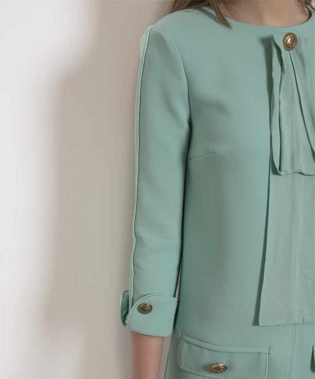 Elisabetta Franchi Robe à Col Jabot 3 Elisabetta Franchi Robe à Col Jabot – Image 3