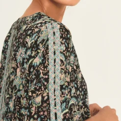 Ba&sh Robe Boho Noire Imprimée -Promos Vestinia Magasin 7fd3909e5d31cdc8e0198c96e76f