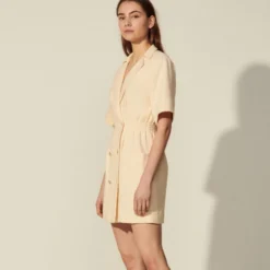 Sandro Robe Vanille -Promos Vestinia Magasin 881e47ef15090beb8a8d07587107