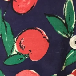 Rouje Robe Mathilda Cerises Bleu -Promos Vestinia Magasin 882ac00f4af12f9c04f2df3ce92d