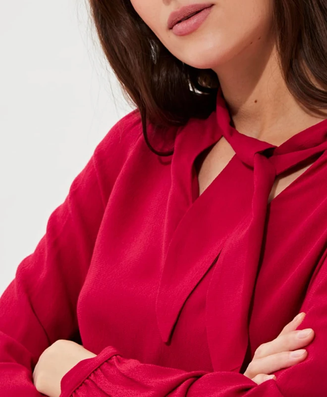 Tara Jarmon Robe Tunique Rouge 4 Tara Jarmon Robe Tunique Rouge – Image 4