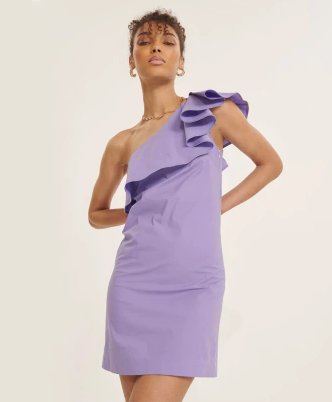 Tara Jarmon Robe Roan Lilas 1 Tara Jarmon Robe Roan Lilas