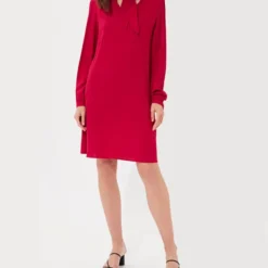 Tara Jarmon Robe Tunique Rouge