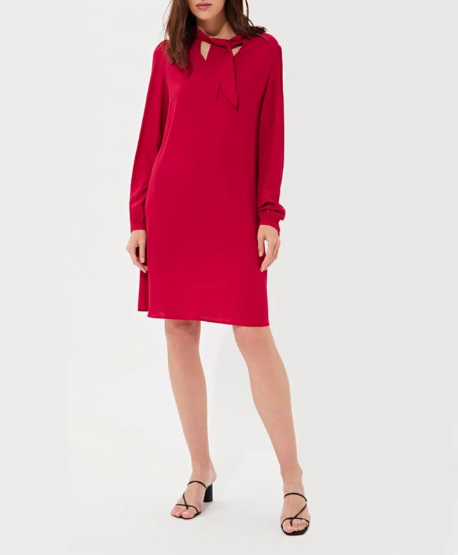 Tara Jarmon Robe Tunique Rouge 1 Tara Jarmon Robe Tunique Rouge