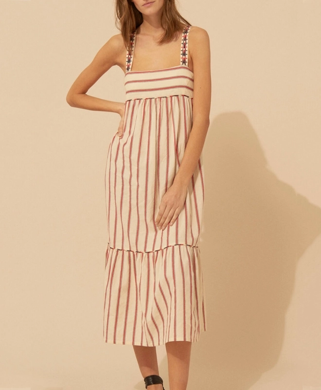 Ba&sh Robe Rafa Ecru