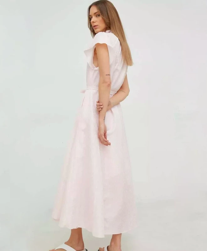 Samsoe Samsoe Robe Karookh Rosewater 2 Samsoe Samsoe Robe Karookh Rosewater – Image 2