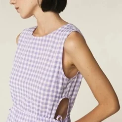 Compania Fantastica Robe Vichy Violette -Promos Vestinia Magasin a46604725c3114070c931785f1e3