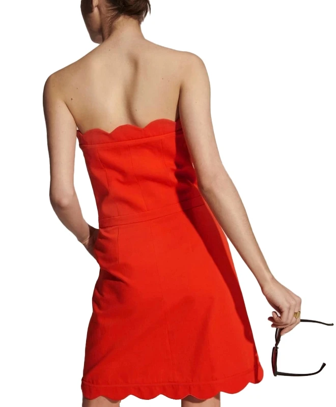 Tara Jarmon Robe Raoul Vermillon 3 Tara Jarmon Robe Raoul Vermillon – Image 3